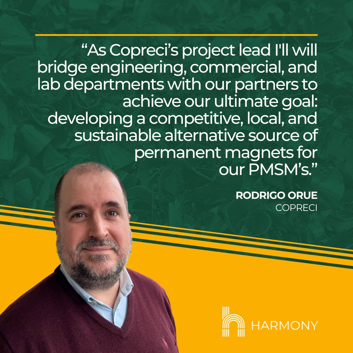 Copreci Joins European Project for Rare Earth Magnets Recyclability. El proyecto Harmony surge como respuesta a la necesidad imperante de la Unión Europea de independizarse de la dependencia de China en el suministro  de elementos de tierras raras (ETR).