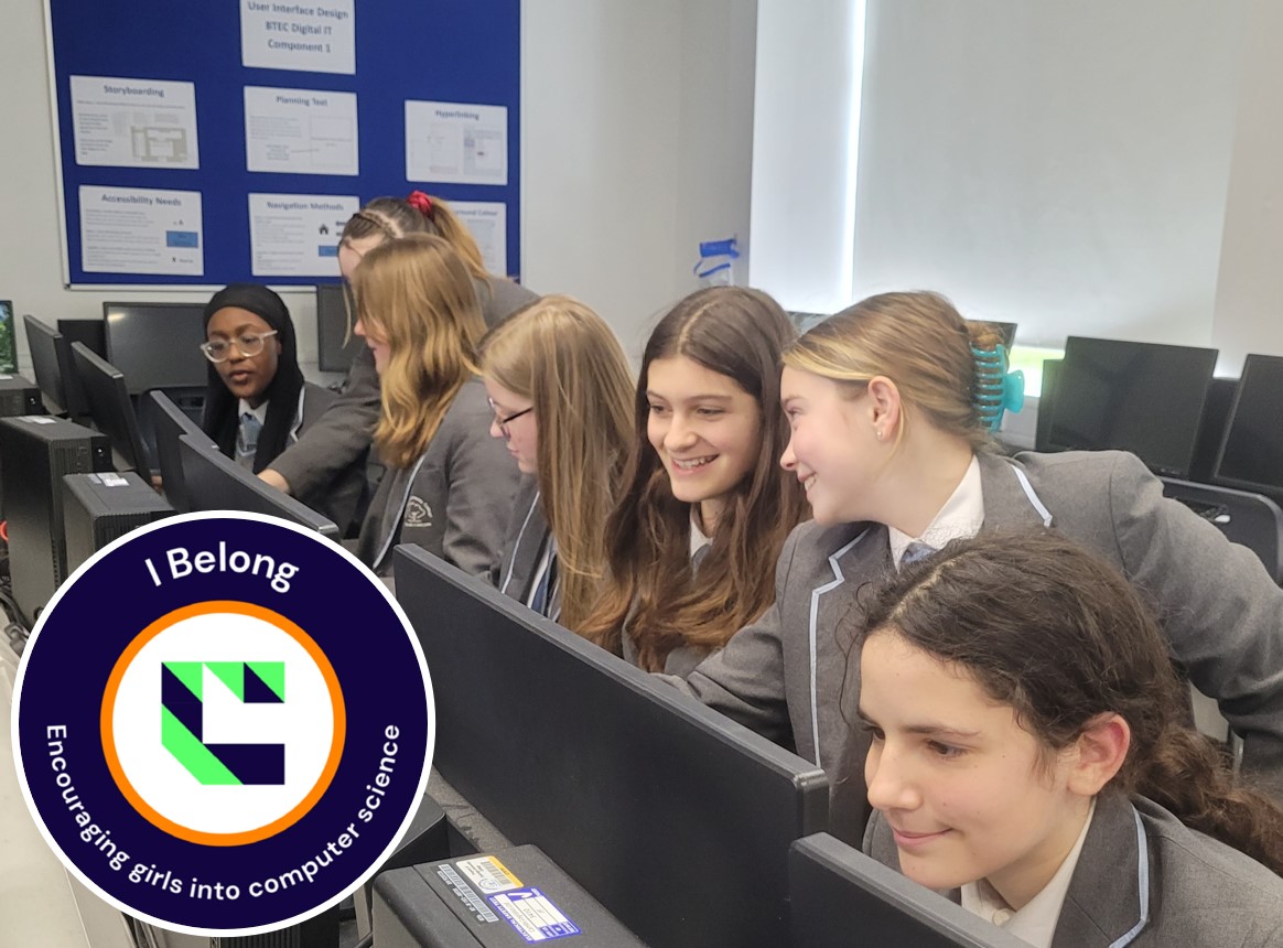 We are thrilled to have completed the I Belong programme and to achieve a certificate from the National Centre for Computing Education recognising our school’s commitment to improving gender balance in computer science. @wearecomputing #IBelongCS