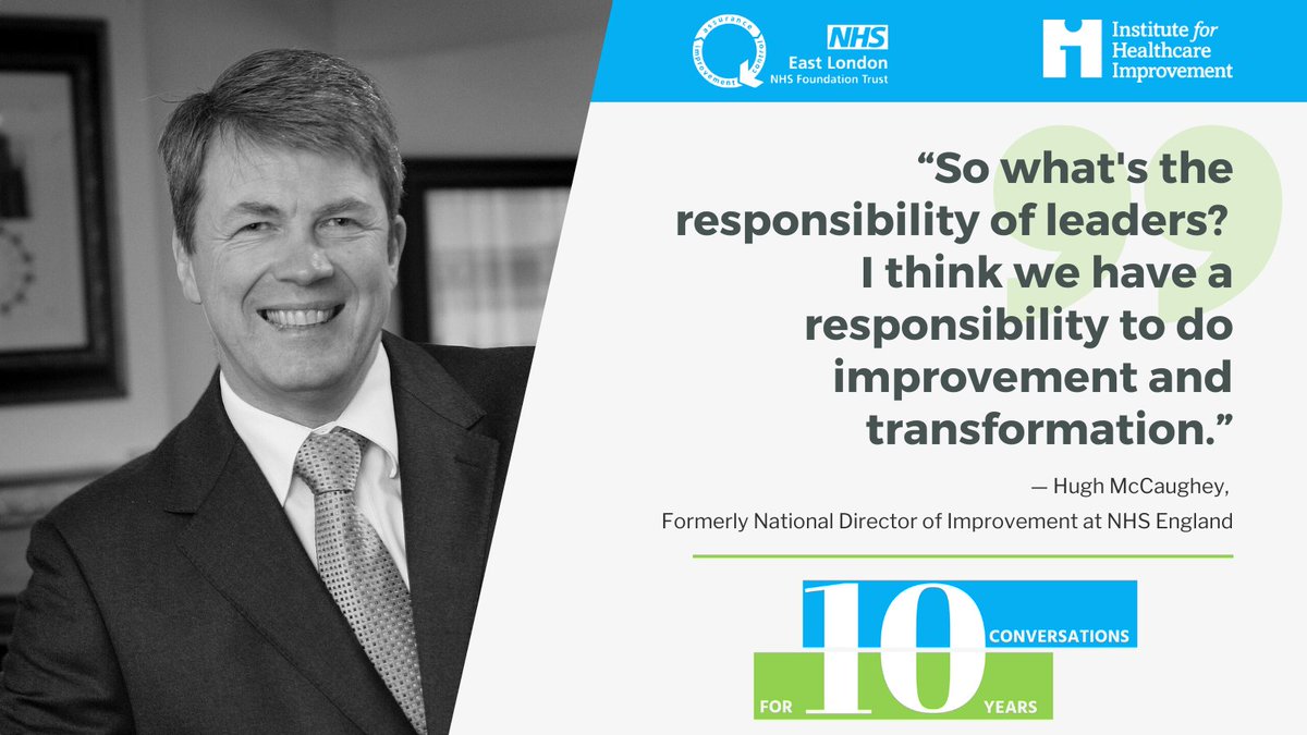 What are the key challenges for leaders in health & care? How can #Improvement be helpful in tackling these? Join @DrAmarShah and @okPedroDelgado from @TheIHI with @HughMcCaughey former National Director of Improvement at NHS England Watch here youtube.com/watch?v=4XlP1G… #QITwitter