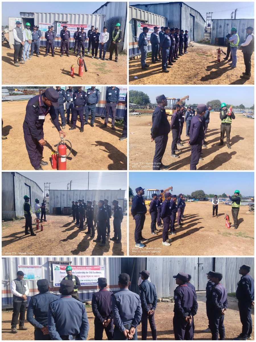 #MEIL teams from the #Dhauha #WaterSupplyScheme in Mirzapur district of #UttarPradesh conducted a fire drill demonstration as part of the 53rd #NationalSafetyWeek.
#SafetyFirst #safetyweek