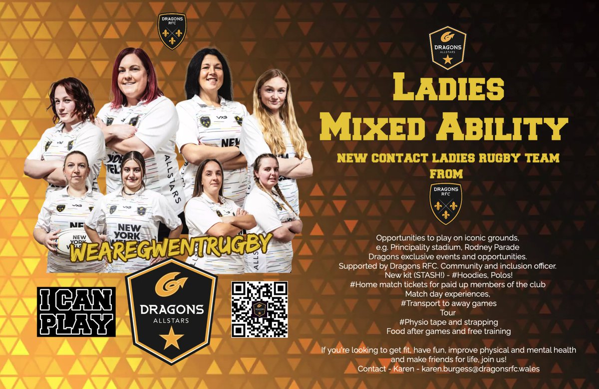 Training tonight!! Rodney Parade 7.15 for a 7.30 start! Boys need to blow out some of the Guinness from tour! We also start the recruitment for our Ladies MA side. If you interested in contact rugby then drop by this evening and see what MA rugby is all about......