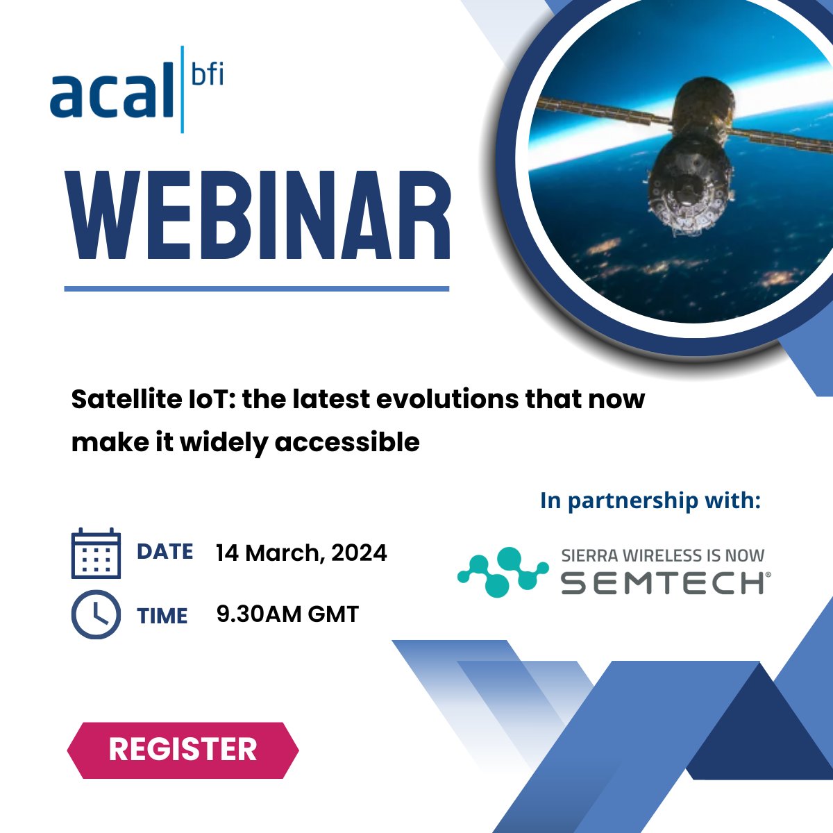Unlock the future of IoT at our upcoming webinar in partnership with Semtech. Explore the latest evolutions in Satellite IoT technology, including 3GPP NTN & groundbreaking LoRa over satellite innovations. Register now: bit.ly/3wGJPRl #IoT #Satellite #Webinar #Innovation