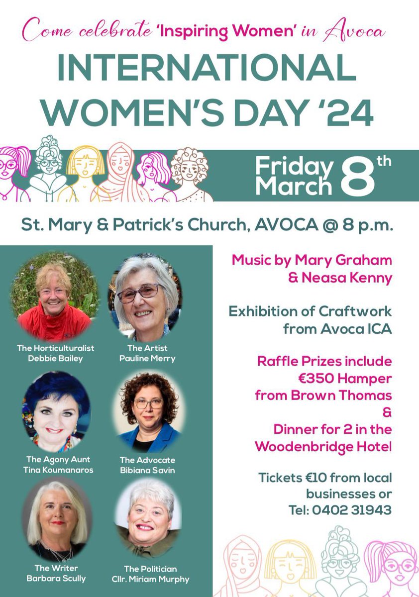 Sage Advocacy Asst CEO Bibiana Savin will be one of six Inspiring Women speaking at this event for International Women's Day in Avoca on Friday. Tickets here: bit.ly/3uVm7QP