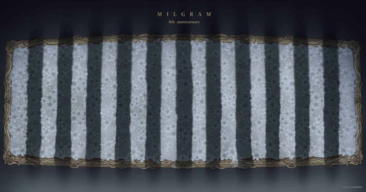 MILGRAM_info's tweet photo. 【4thAnniversary】
2024年4月27日で #ミルグラム は4周年を迎えます。

看守の皆様への感謝を込めて、今年は「粛清マーチ」MVでディレクター・アニメーターを務めたkee描き下ろしの4周年記念イラストを鋭意制作中。

全貌は後日公開いたします。

#MILGRAM #ミルグラム4周年 https://t.co/QeLTZz1oBe
