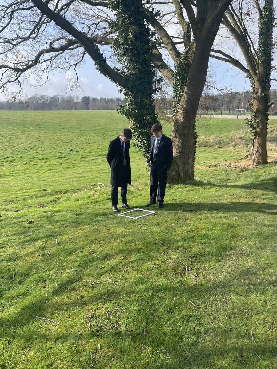 A lovely morning for some sampling - Y12 are looking at how trampling affects biodiversity with <a href="/MrMWilby/">Mr M Wilby</a> #weareRHS <a href="/RHSSuffolk/">Royal Hospital School</a>