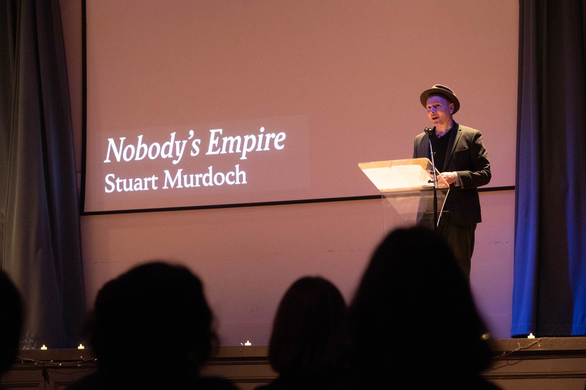 Stuart presenting his debut novel Nobody's Empire at the @FaberBooks Spring Party earlier this week. Photos by Belinda Lawley.