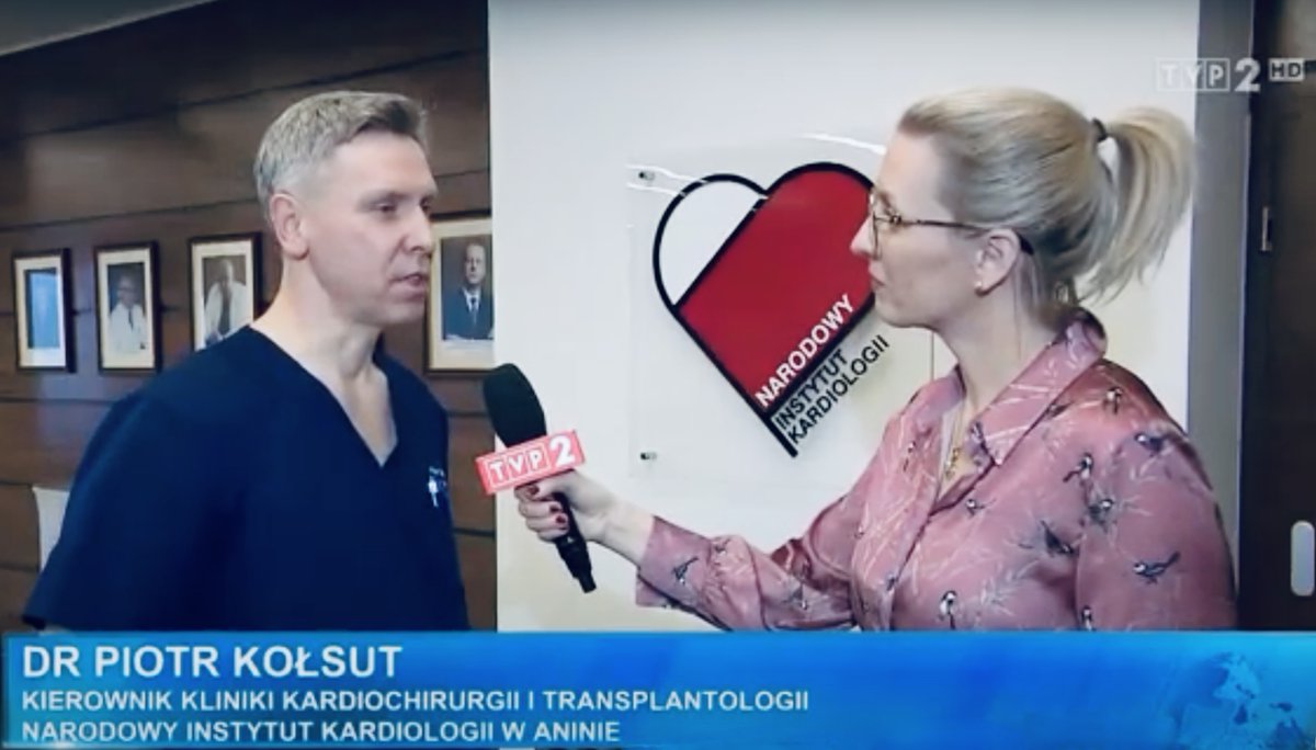 Narodowy Instytut Kardiologii (@nikardiologii) on Twitter photo O różnicy między zastawkami biologicznymi, a mechanicznymi opowiada widzom <a href="/PanoramaTvp2/">Panorama TVP2</a> dr n. med. Piotr Kołsut, kierownik Kliniki Kardiochirurgii Transplantologii <a href="/nikardiologii/">Narodowy Instytut Kardiologii</a>
#kardiochirurgia #transplantologia #pacjenci #zastawki #poznajNIKard #zdrowie O różnicy między zastawkami biologicznymi, a mechanicznymi opowiada widzom <a href="/PanoramaTvp2/">Panorama TVP2</a> dr n. med. Piotr Kołsut, kierownik Kliniki Kardiochirurgii Transplantologii <a href="/nikardiologii/">Narodowy Instytut Kardiologii</a>
#kardiochirurgia #transplantologia #pacjenci #zastawki #poznajNIKard #zdrowie