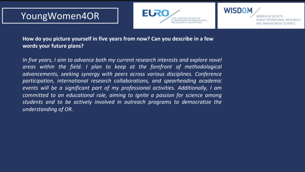 Congrats to the March #YW4OR awardee #orms!!
Well done Fatima Achamrah 🎉