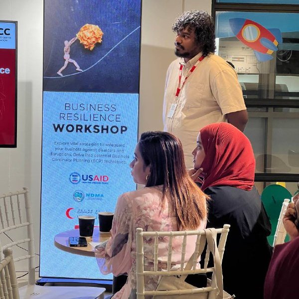 maldivianrc's tweet image. As part of the #SPRINGProject, we partnered with the @BCC_mv, @NDMAmv, and @ADPCnet, with support from @USAIDSavesLives, to host a session on Business Resilience for Small and Medium Enterprises (SMEs) last night.