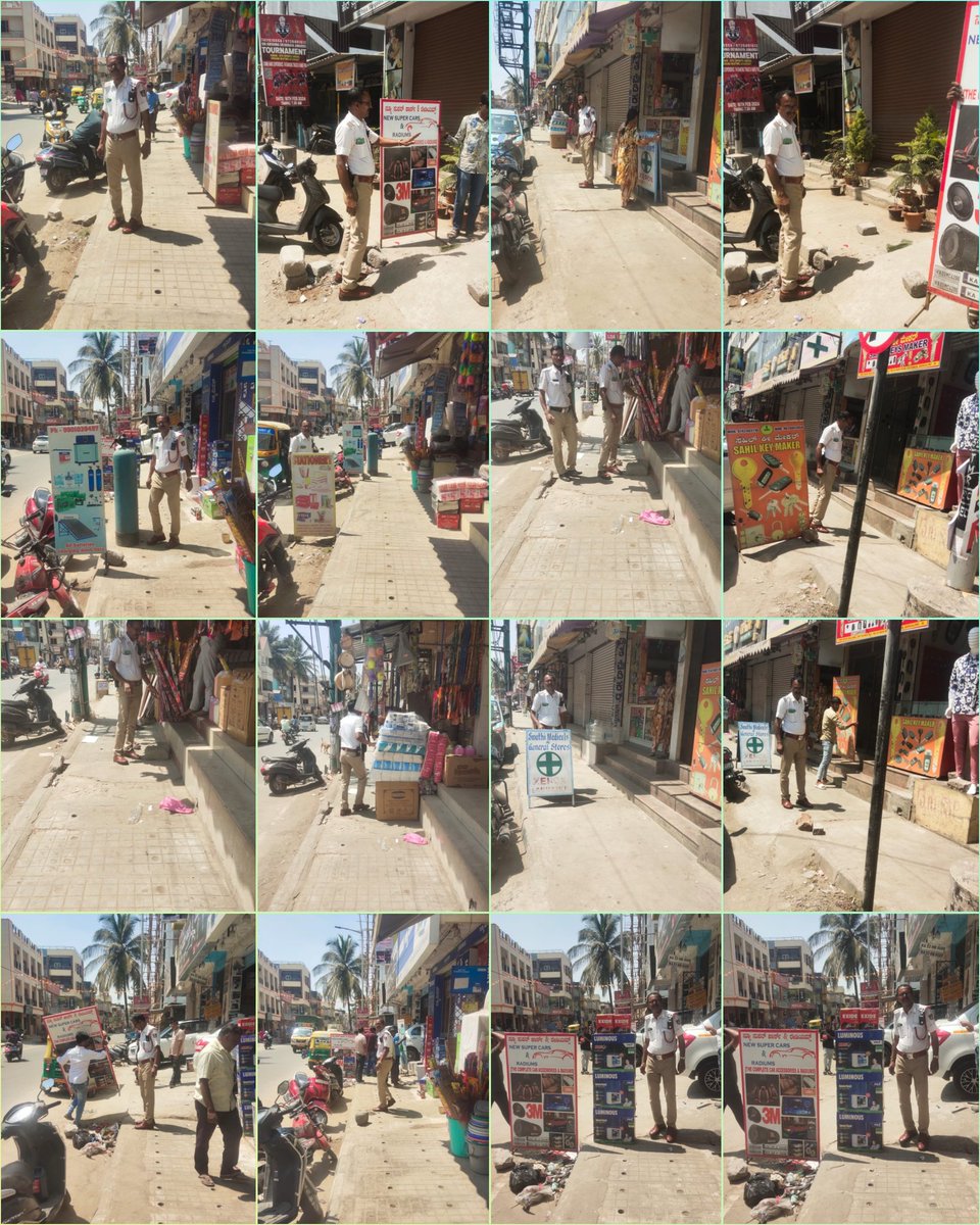 DCPTrEastBCP's tweet photo. ಸಂಚಾರ ಪೂರ್ವ ವಿಭಾಗದ ಪೊಲೀಸ್ ಠಾಣಾ ವ್ಯಾಪ್ತಿಗಳಲ್ಲಿನ ಪಾದಚಾರಿ ಮಾರ್ಗದಲ್ಲಿದ್ದ ಅನಧಿಕೃತ ಅಂಗಡಿ ಮುಂಗಟ್ಟುಗಳು &amp; 80 ಕ್ಕಿಂತಲೂ ಹೆಚ್ಚು ಬಿಲ್ ಬೋರ್ಡ್ ಗಳನ್ನು ವಿಶೇಷ ಕಾರ್ಯಾಚರಣೆ ಕೈಗೊಂಡು ತೆರವುಗೊಳಿಸಿ ಪ್ರಕರಣಗಳನ್ನು ದಾಖಲಿಸಿ ಪಾದಚಾರಿಗಳ ಸುಗಮ ಸಂಚಾರಕ್ಕೆ ಅನುವು ಮಾಡಿಕೊಡಲಾಯಿತು.
#ReclaimFootpath https://t.co/OpL1RaflXu