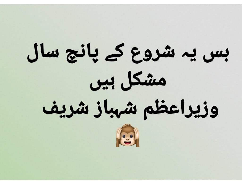 بس یہ شروع کے پانچ سال مشکل ہیں 
وزیراعظم شہباز شریف
#ImranKhanPTI <a href="/ImranKhanPTI/">Imran Khan</a> 
#PakistanElections2024