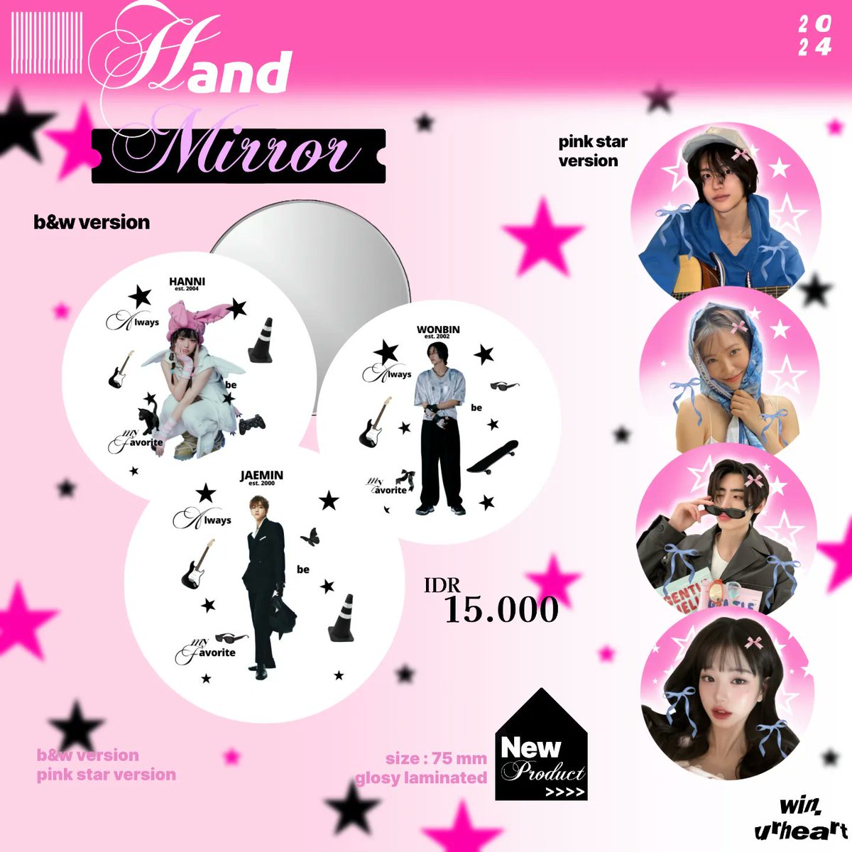 zzangjno's tweet image. Jatuh cinta sama hand mirror inii dehh🥹💗💗 kalian pada tertarik ga sihhh ini aku juga udah open po dehh😻😻
#handmade #handmirror #mirrorkpop #handmirrorkpop #kpopfanmade #kstuff