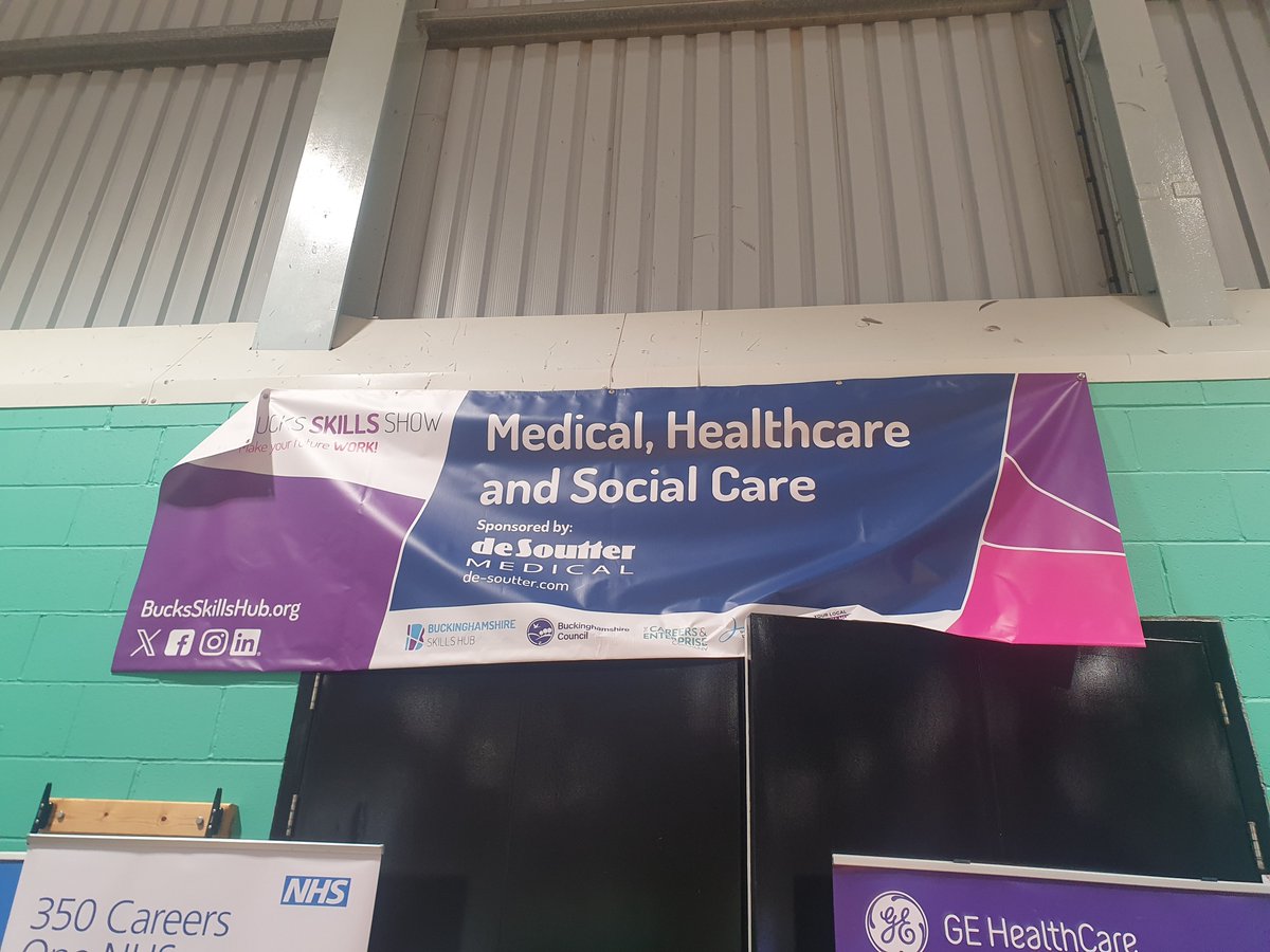 Day One of the #BucksSkillsShow for 2024 is here - we're here to spotlight and support our fantastic partner organisations who are here at Stoke Mandeville Stadium to raise awareness of careers and career pathways in health and social care!
