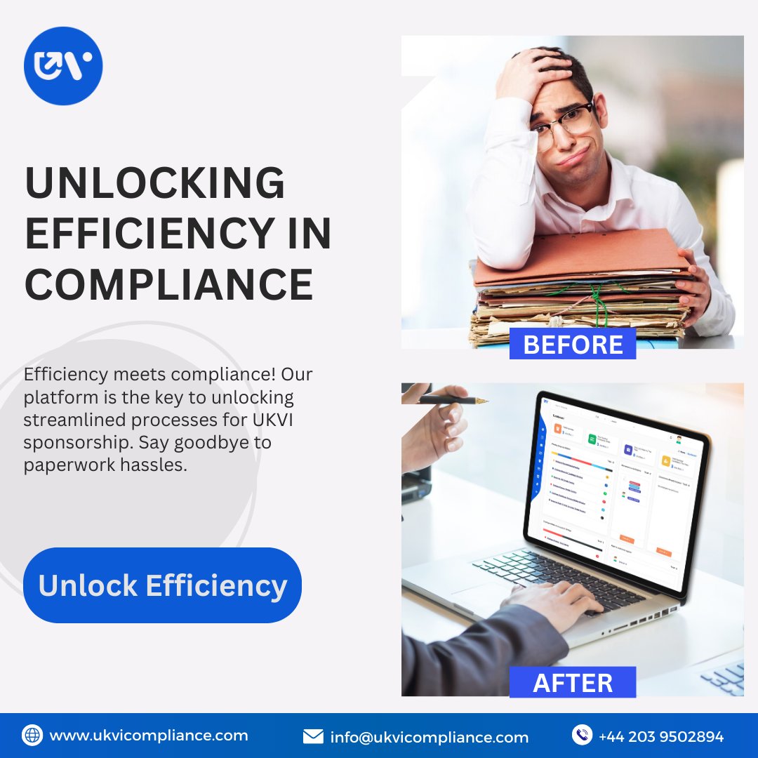 Experience the future of compliance management with our cutting-edge platform. Stay ahead of regulations, automate tasks, and drive efficiency like never before. Are you ready to embrace the future? 🌐✨bit.ly/3RVethT #UKVICompliance #ukvi #uk #Compliancemanagement