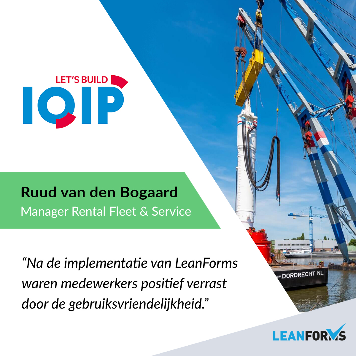 LeanForms's tweet image. In een recent interview deelt Ruud van den Bogaard van IQIP inzichten in de digitale transformatie van hun inspectie- en rapportageprocessen met LeanForms. 

Benieuwd naar het hele verhaal? 
👉 Je leest het hier: eu1.hubs.ly/H07YjkK0

#leanforms #digitalisatie #efficiëntie