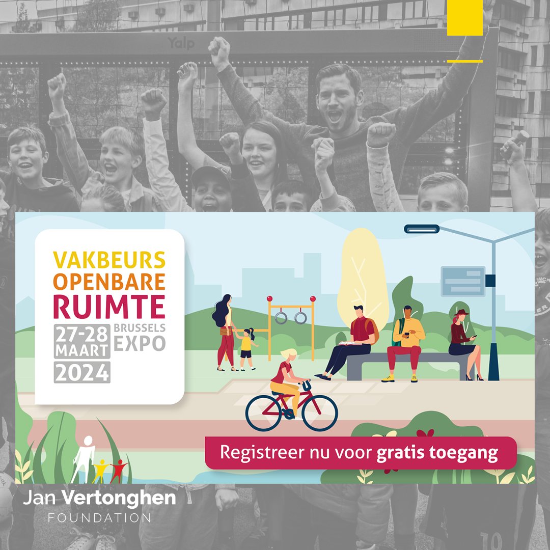 Ontmoet de Jan Vertonghen Foundation op de Vakbeurs Openbare Ruimte België in Brussel op 27 en 28 maart! Aanmelden: janvertonghenfoundation.com/afspraak-op-de… @JanVertonghen