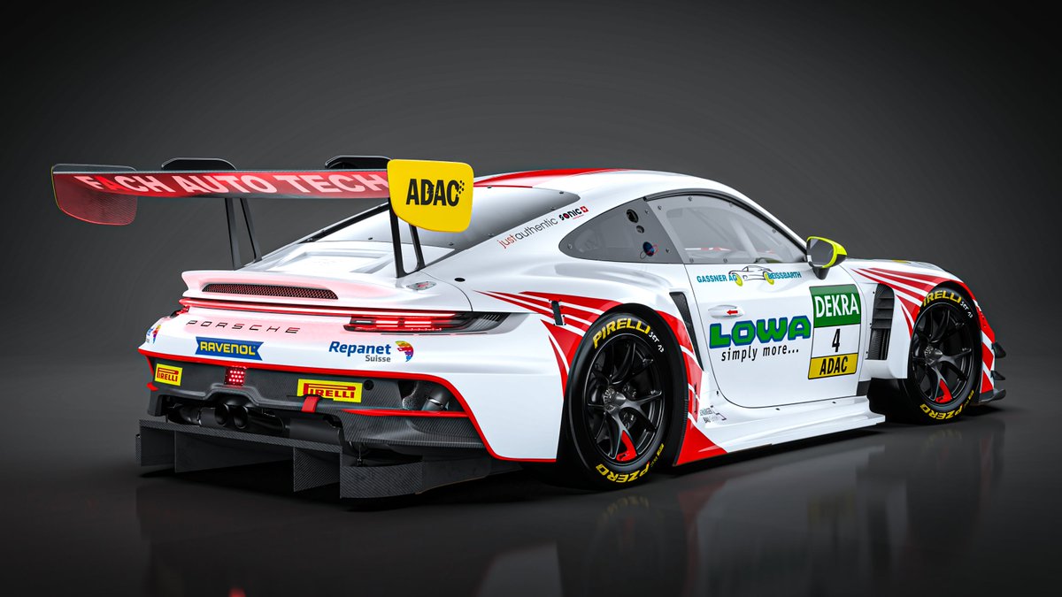 #GTMasters - #PorscheCustomerRacing team FACH AUTO TECH will compete in the 2024 ADAC @GTMasters season with the #911GT3R. Drivers for the No. 4 #Porsche will be announced at a later date