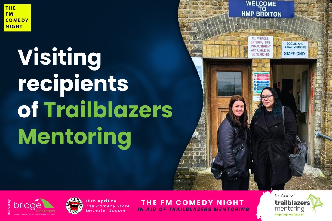 Leanne Heerey our Business Manager visited HMP Brixton to meet Yemi Obiwumi, the Project Manager for Trailblazers, and to connect with some of the mentees under her guidance. <a href="/TBMentor/">Trailblazers Mentoring</a>  is our chosen charity for the FM Comedy Night.

Purchase tickets:
eventbrite.com/e/fm-comedy-ni…