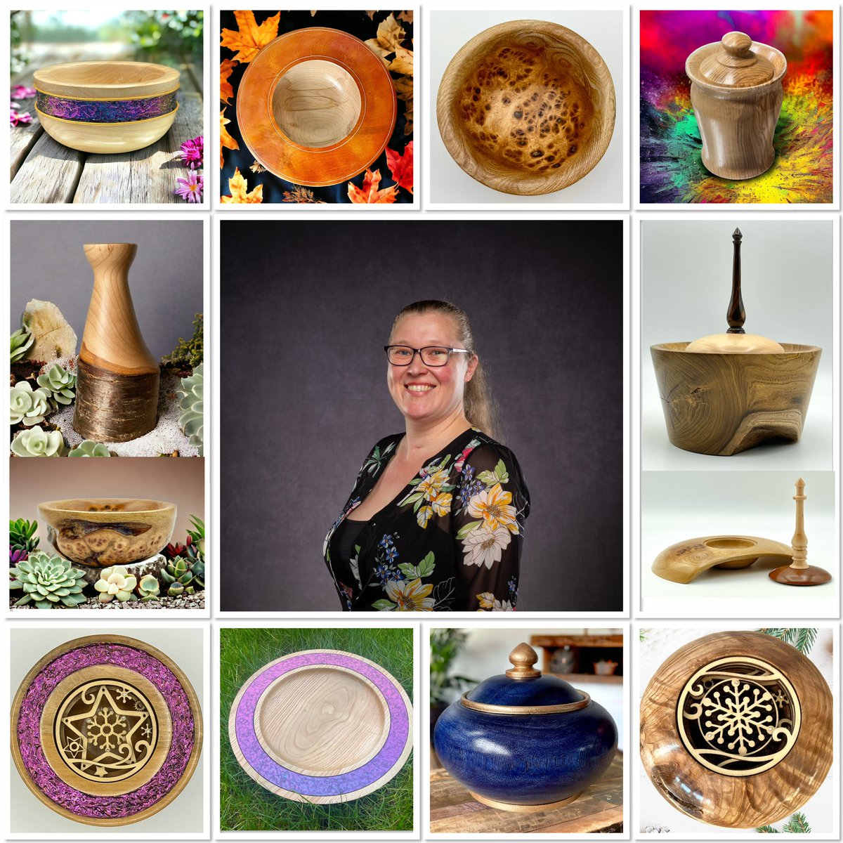 Hi🙋🏼‍♀️ I’m Victoria, taught by my professional woodturner husband @clocksncandles, I am also a woodturner! Creative & award-winning, I specialise in high quality wooden art for your home & office space davenportshandmade.co.uk/product-catego… #woodturning #SmallBusiness #Handmade #homedecor #SBS