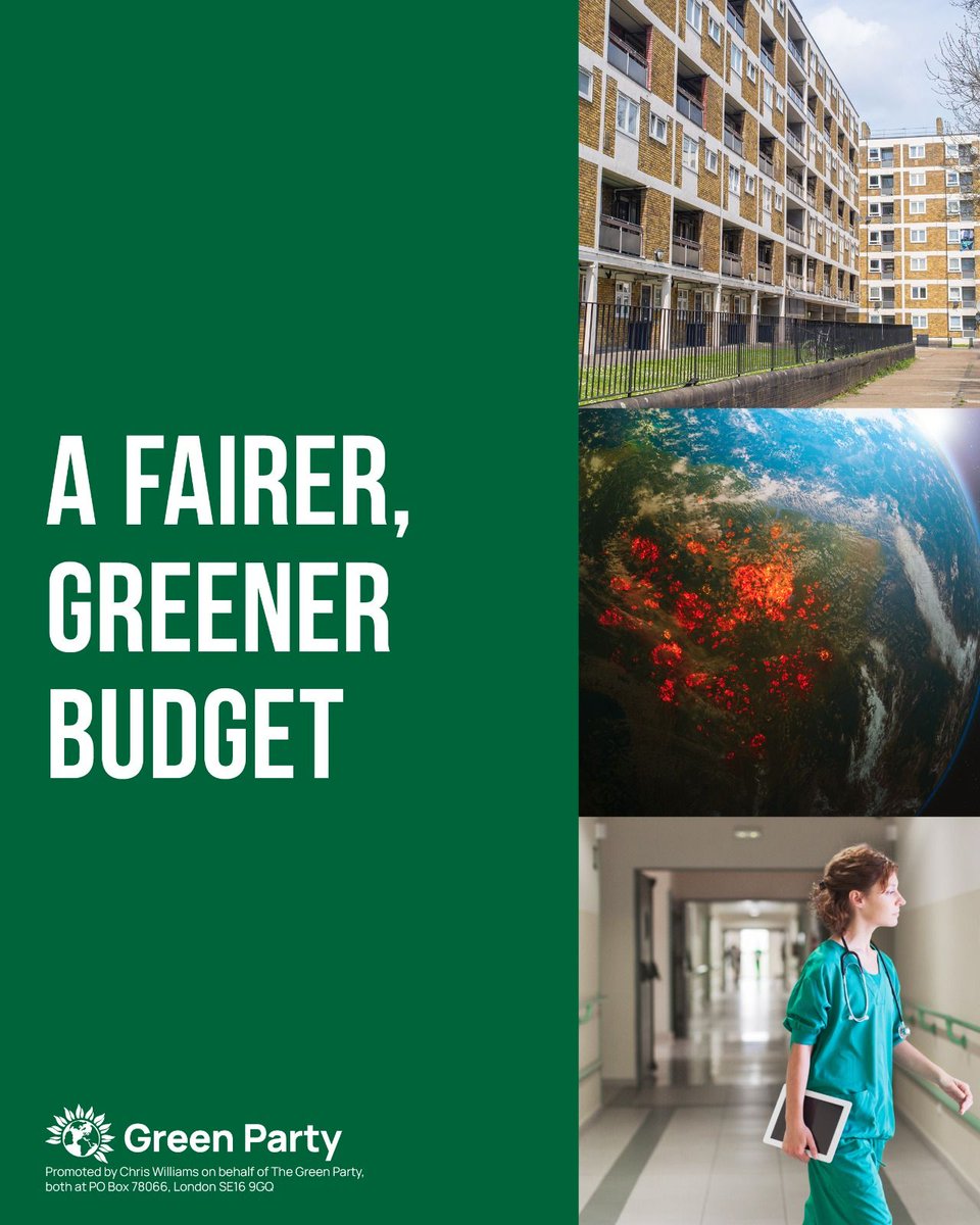 💚 The Green Party has a plan to counter the cost of living crisis and deliver a fairer, more caring country.

More below ⤵️

#Budget2024