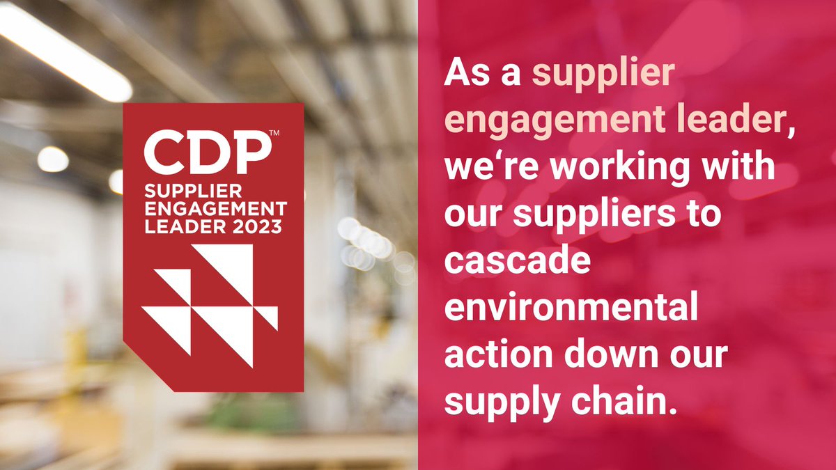 Sustainable businesses need sustainable #SupplyChain|s. With our #NetZeroValueChain program, we seek climate neutrality even beyond our gates. We are proud that our ambition has now been recognized by @CDP.