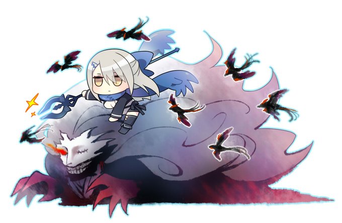 『鵺の陰陽師』の代葉&狂骨ペアかっこいい～。やはり代葉ちゃんの騎乗はマーベラス。
※色はわからんので適当。 