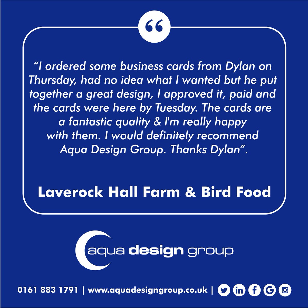 Check out this #review for aquadesigngroup.co.uk! :-) #SBS #SmallBusiness #Stockport #Northumberland #PromoteStockport