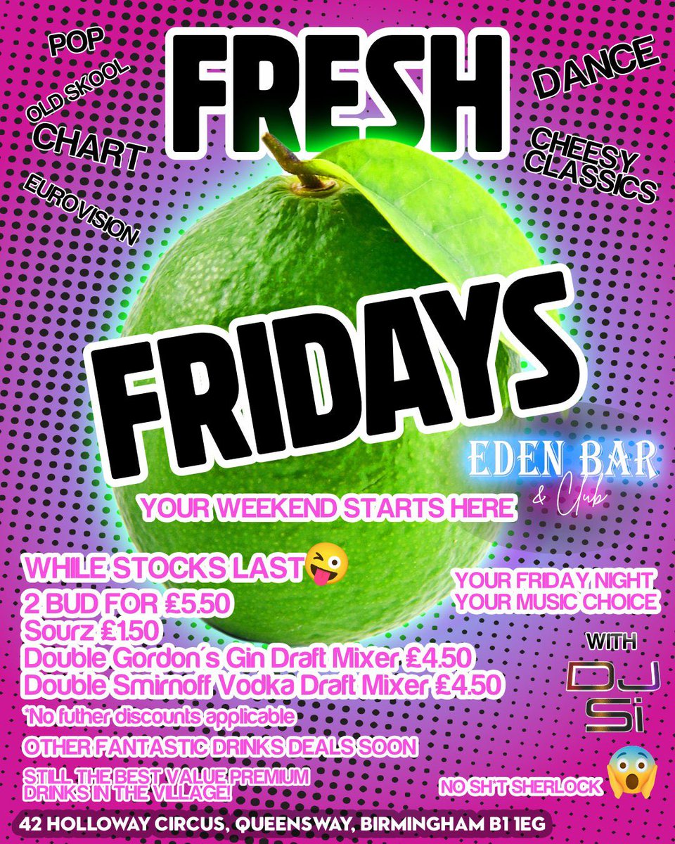 From this Friday, shaking up your weekends at Eden Bar with incredible drinks deals! Your weekend starts here!