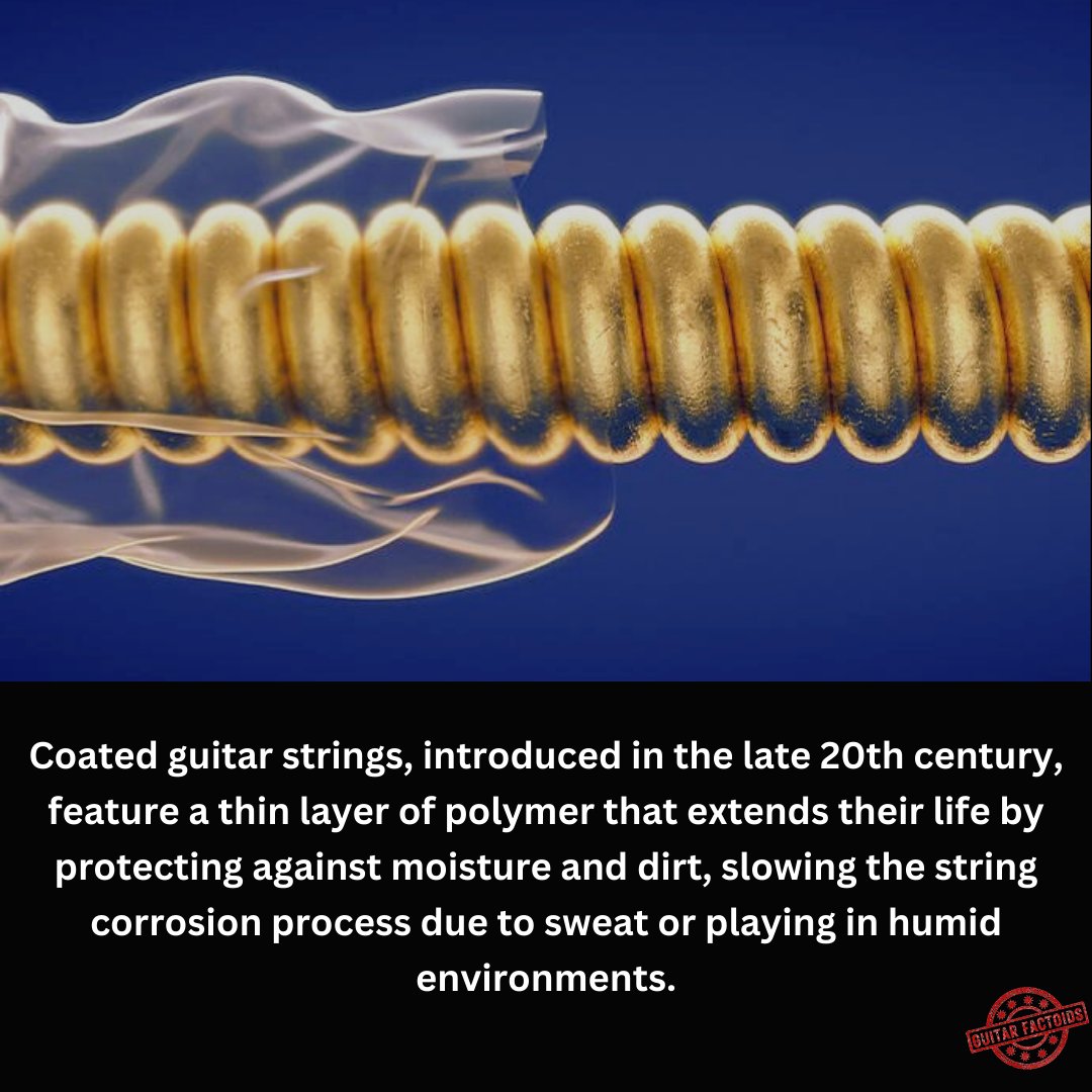 Sweaty palms, spontaneous rain showers… Sometimes even your guitar needs a raincoat. The polymer shield of coated strings does the heavy lifting! Let's just hope your guitar doesn't start singing in the shower! 🥵 🌧 🚿🎸