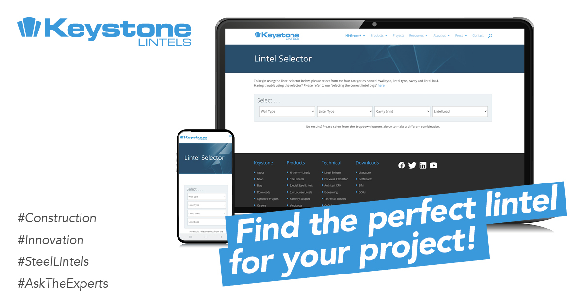 Find the perfect lintel for your project! Keystone Lintels offers tailored solutions with our lintel selector tool, designed to meet your unique requirements. 

To find out more visit here ➡ keystonelintels.com/lintel-selecto…

 #KeystoneLintels #Construction  #AskTheExperts