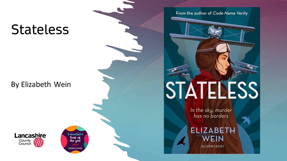 #LBOY2024 book number ten! Stateless by Elizabeth Wein Lancashire Book of the Year shortlisted title Follow the hashtag to check out the rest of the the shortlist #LBOY2024ShortlistReveal @EWein2412 @BloomsburyBooks