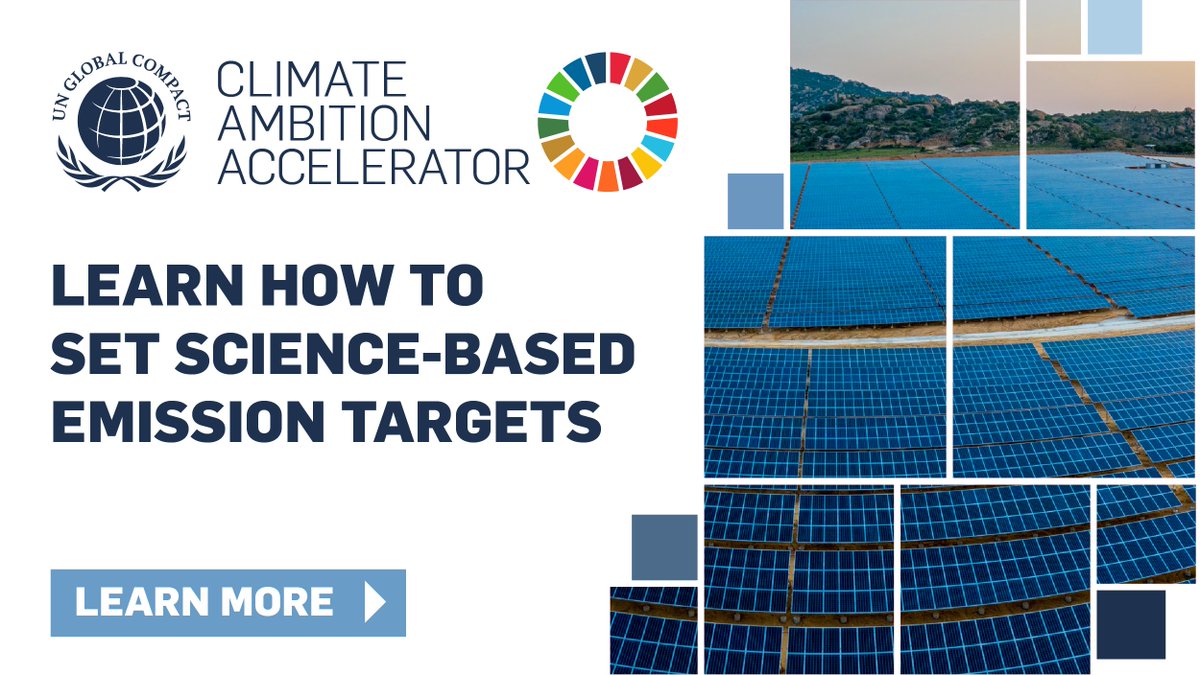 globalcompact's tweet image. The world is moving to net zero. Is your company ready to make the transition? Take the lead in moving your company towards net-zero with our #ClimateAmbitionAccelerator. Sign up today at unglobalcompact.org/take-action/cl…