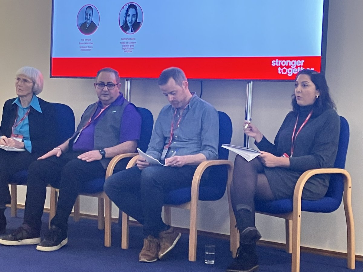 Elysia CEO GLAA (@ceoglaa) on Twitter photo At the Stronger Together event Natasha from modern slavery helpline is explaining how financial control and debt bondage including excessive rent and transport being taken from salaries is common for care workers. <a href="/S2G_UK/">Stronger Together</a> <a href="/MSHelpline/">Modern Slavery & Exploitation Helpline</a> At the Stronger Together event Natasha from modern slavery helpline is explaining how financial control and debt bondage including excessive rent and transport being taken from salaries is common for care workers. <a href="/S2G_UK/">Stronger Together</a> <a href="/MSHelpline/">Modern Slavery & Exploitation Helpline</a>