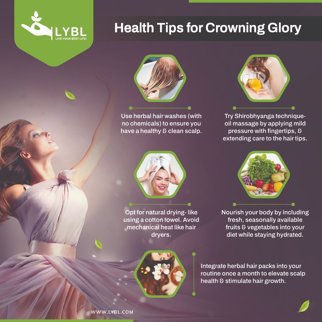 lyblhealthcare's tweet photo. In Ayurveda, hair is not just a physical manifestation, but a reflection of our inner balance. Discover the art of nurturing your hair and find prakruti of your hair, and give the power of Ayurveda a chance.
#AyurvedaForHair #Nasya #haircare #beauty #LYBL https://t.co/ywOgye7IuI