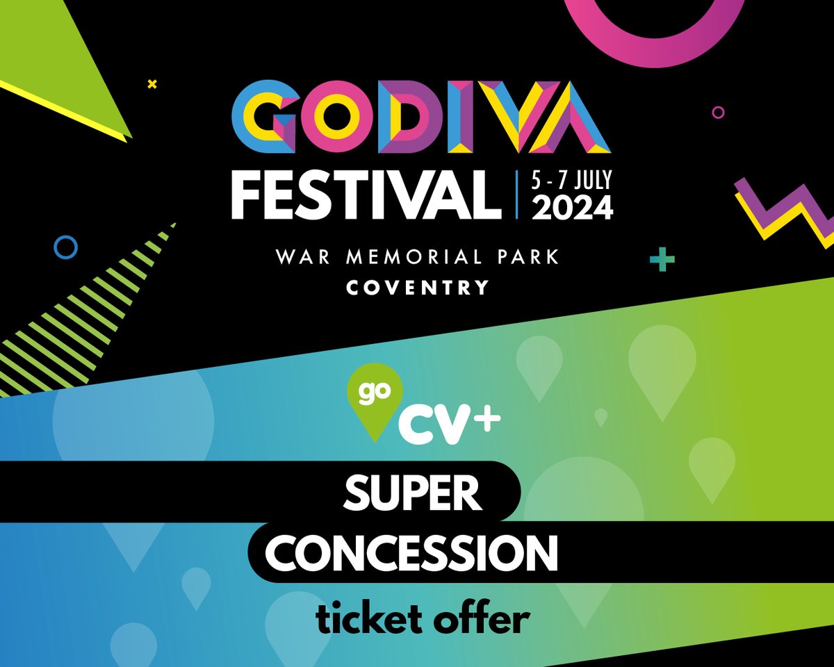 Get your tickets for @godivafestival 2024 Go CV+ members can use this link for super concession prices orlo.uk/C34wz # Have your card number ready Check if you qualify orlo.uk/boEY6 or register at orlo.uk/mBjgm
