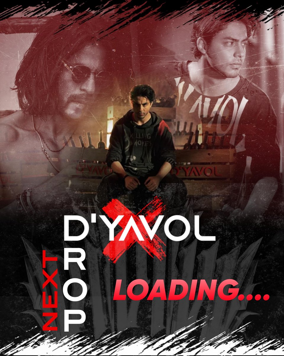 Ready ah?? 🔥 D’YAVOL 2ND DROP SOON #ShahRukhKhan𓃵 #AryanKhan #DyavolX