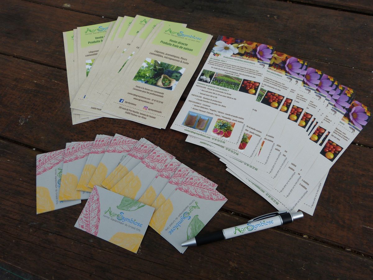 AgroSymbiose's tweet photo. 📢On a reçu les nouveaux flyers AgroSymbiose ! Plein de couleurs, nous on adore ! 😍🌸🌿🥦 Et vous, vous en pensez quoi ?😃
#communication #marketing #produitsfrais #produitslocaux #produitsdesaison #produitsfermiers #aquaponie #fermeaquaponique #agriculture #ferme #grandorb https://t.co/nqdur2fzlr