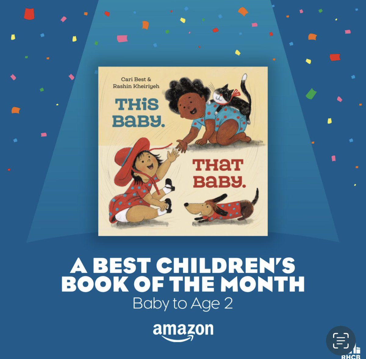 This Baby, That bay has been selected as Amazon best children’s book of the month, age 2. Yayyy! بهترین کتاب ماه در وبسایت آمازون