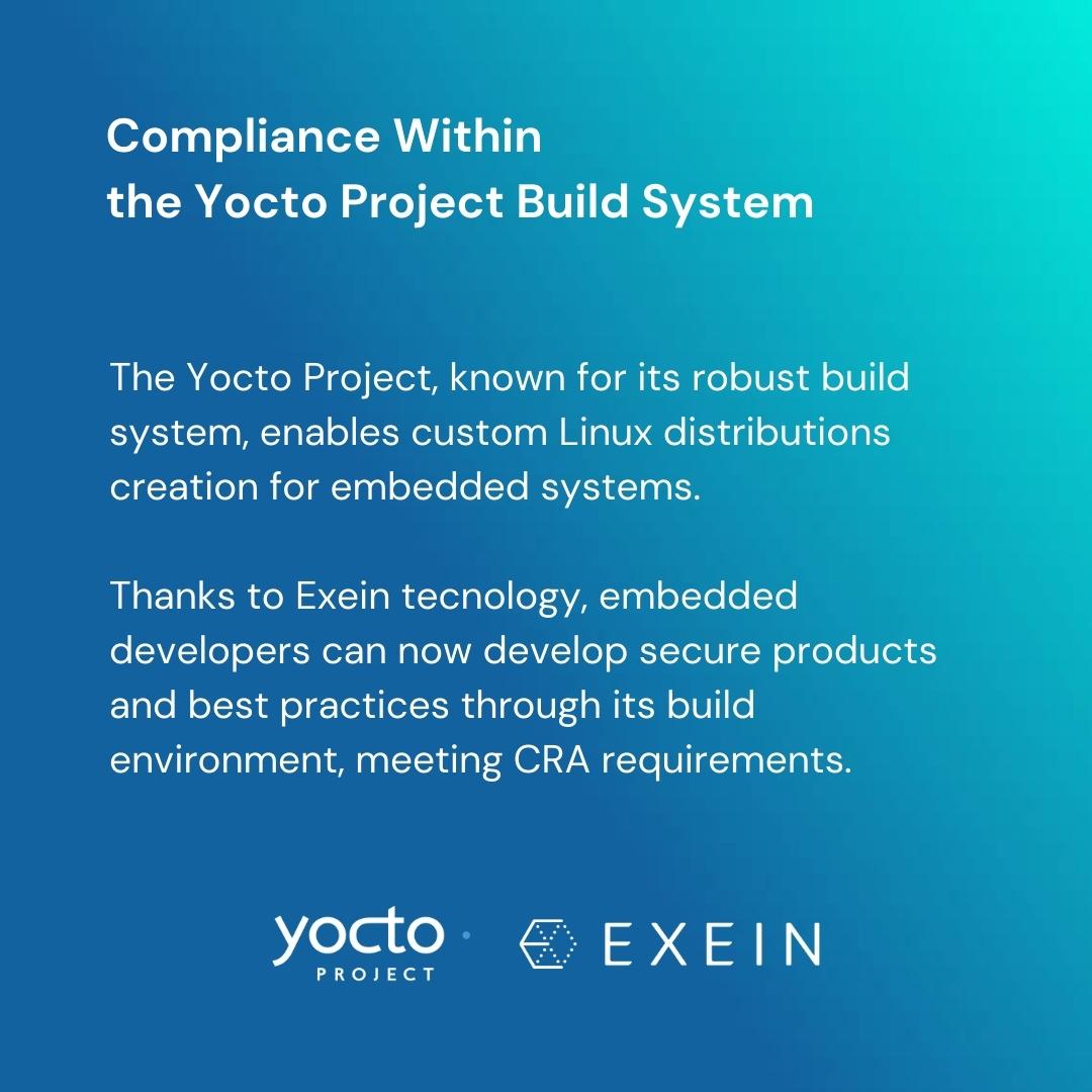 Exein_io's tweet image. 📘 A Must-Have Resource for Developers
Understanding the Cyber Resilience Act just got easier! Thanks to our teamwork with Yocto Project, we've created a guide that simplifies compliance.
Download now 👉 bit.ly/3GOJcXq
#DevelopersGuide #ExeinSecurity #YoctoProject