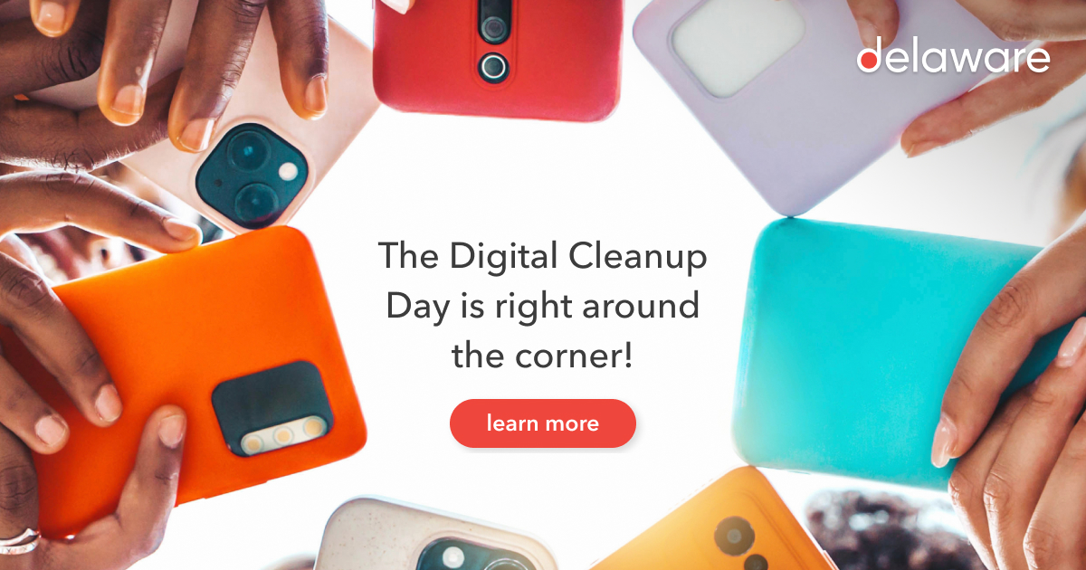 Did you know that 4% of the world’s greenhouse gas emissions come from digital technology🌎? During the #digitalcleanupday  on March 16, we want you to chuck out everything you don’t need from your mailbox, laptop and phone. hubs.li/Q02nkP-C0 
#DigitalFootprint