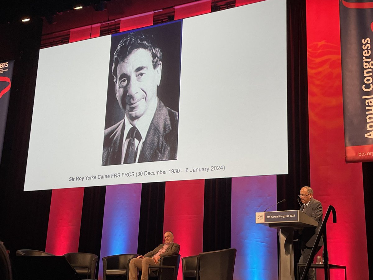 @BTStransplant President Krish Menon, pays tribute to one of the pioneers in transplantation Professor Sir Roy Calne who recently passed away. A true legend who left a huge legacy! #BTS2024