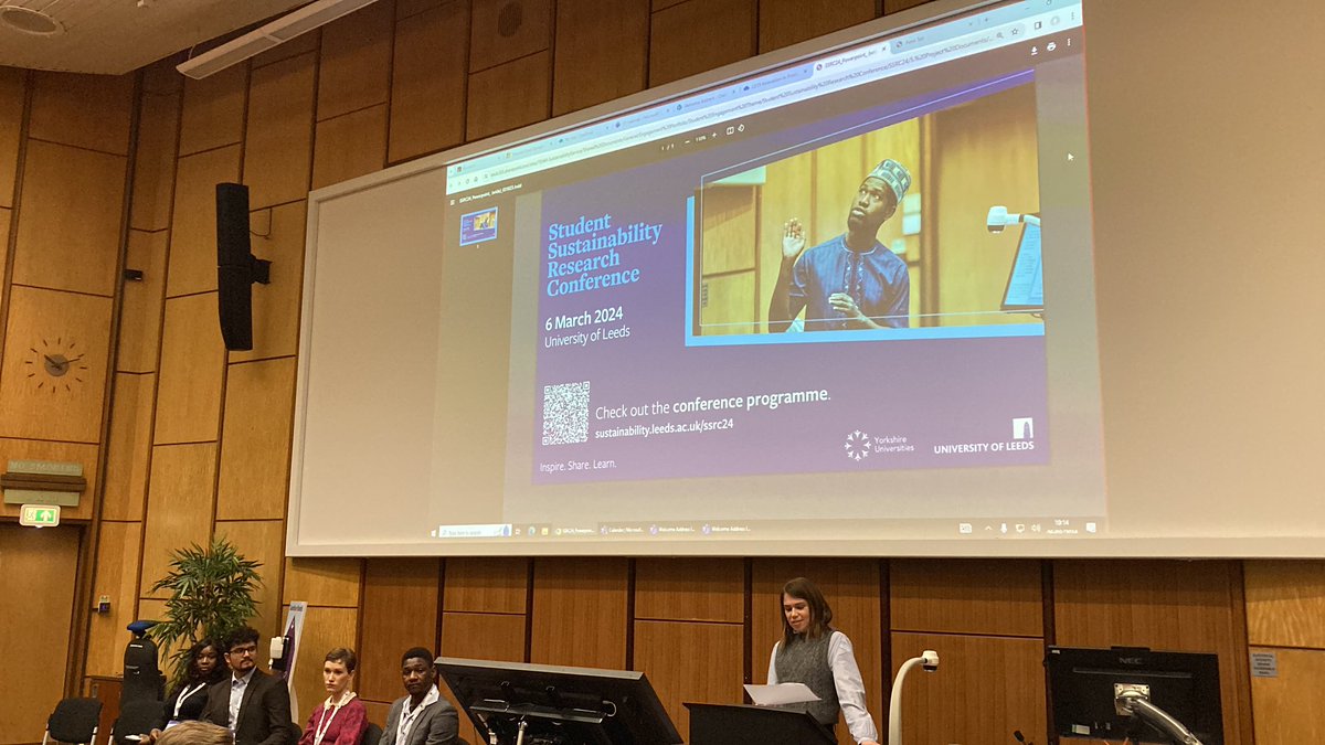 In Leeds for the Yorkshire Universities Student Sustainability Research conference today