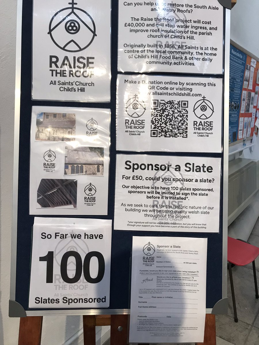 In the last couple of weeks we have reached our sponsorship target of 100 slates. We have now raised around £16,000 towards the roof work! This is an amazing result. But we still have a long way to go. Click here to help us raise the roof: givealittle.co/campaigns/232a…