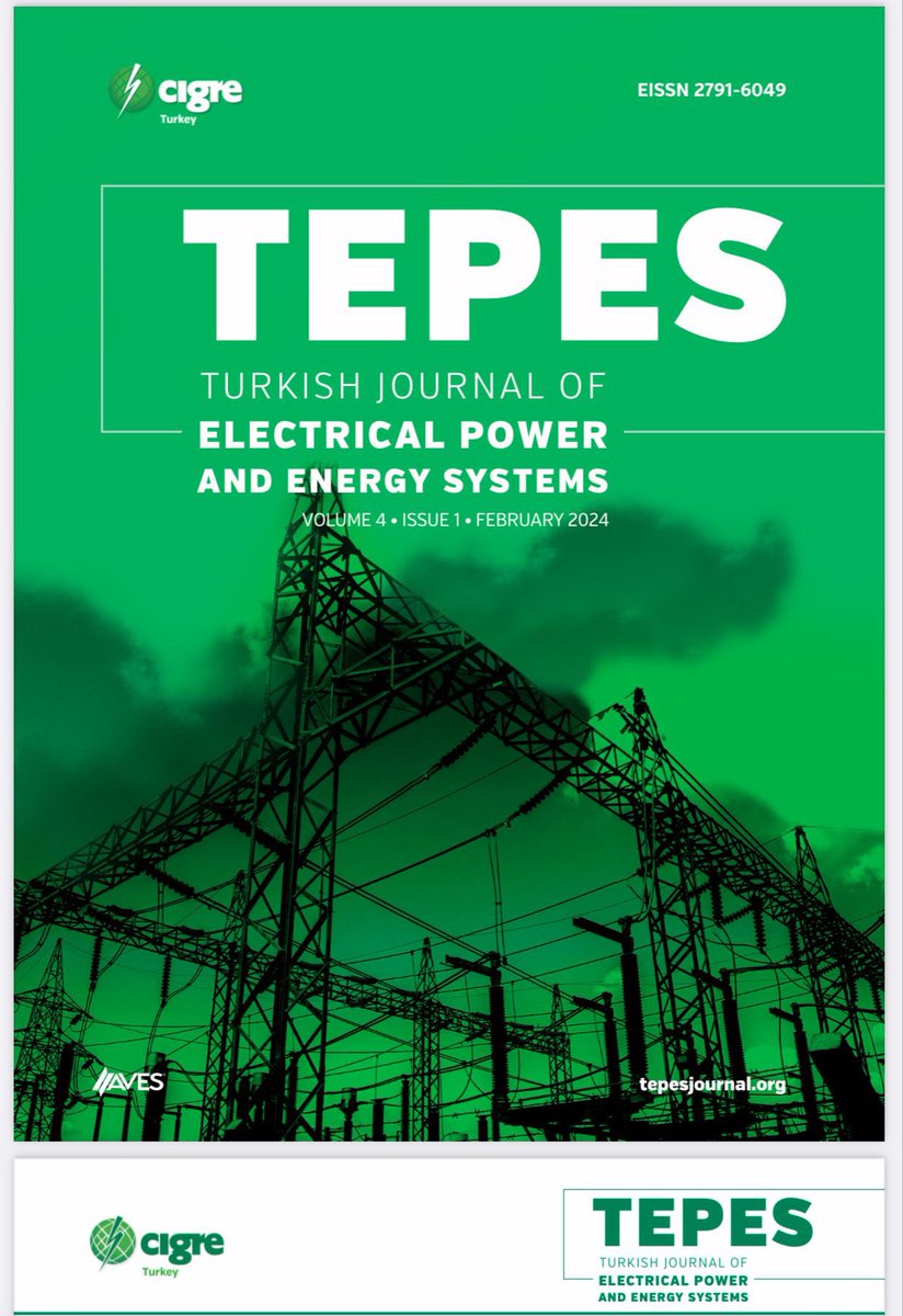 CigreTurkiye's tweet photo. CIGRE Türkiye’nin hakemli dergisi Turkish Journal of Electrical Power and Energy Systems’in yeni sayısı yayımlandı. 📚⚡️

👇👇👇👇

https://t.co/FPmI7JmJbo https://t.co/od2qQ3Tk2U
