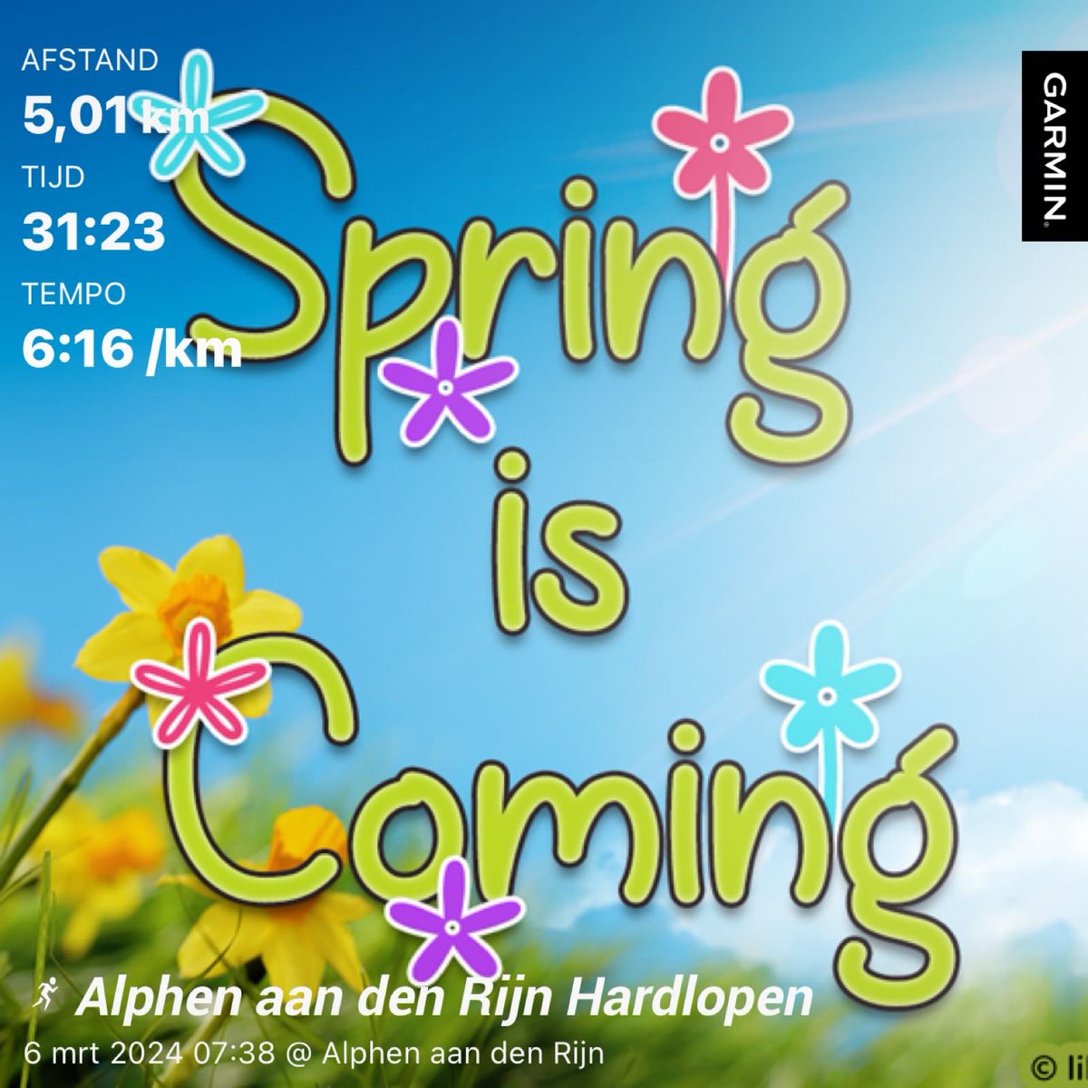 Spring is coming run 🏃🏾‍♀️ ⁦@loopmaatjes⁩ #loverunning #familycare #roadto… #ingfeelgood #maluku❤️ ⁦@hardloopvriend⁩ Happy Wednesday