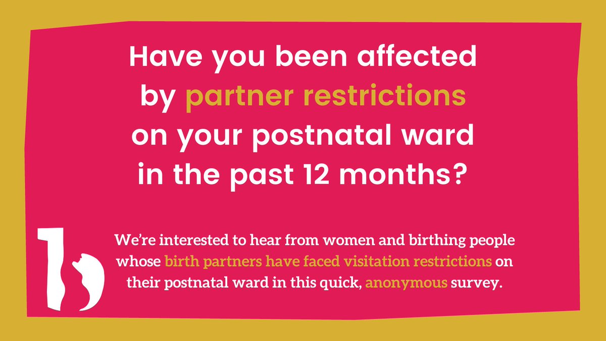 birthrightsorg's tweet photo. ๐ขHave you been affected by birth partner restrictions on your postnatal warn in the past 12 months? We're interested to hear from you if so, in this quick, anonymous survey: https://t.co/TmFAwAX1Xn
#birthpartner #maternity #Birth https://t.co/7hEPkU84gT