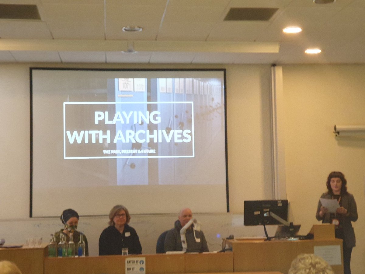 #HAP24 is off! @EstherWrigh_ introducing Iain Donald, Ingi Helgason & Rachel Salzano on 'Playing with Archives'