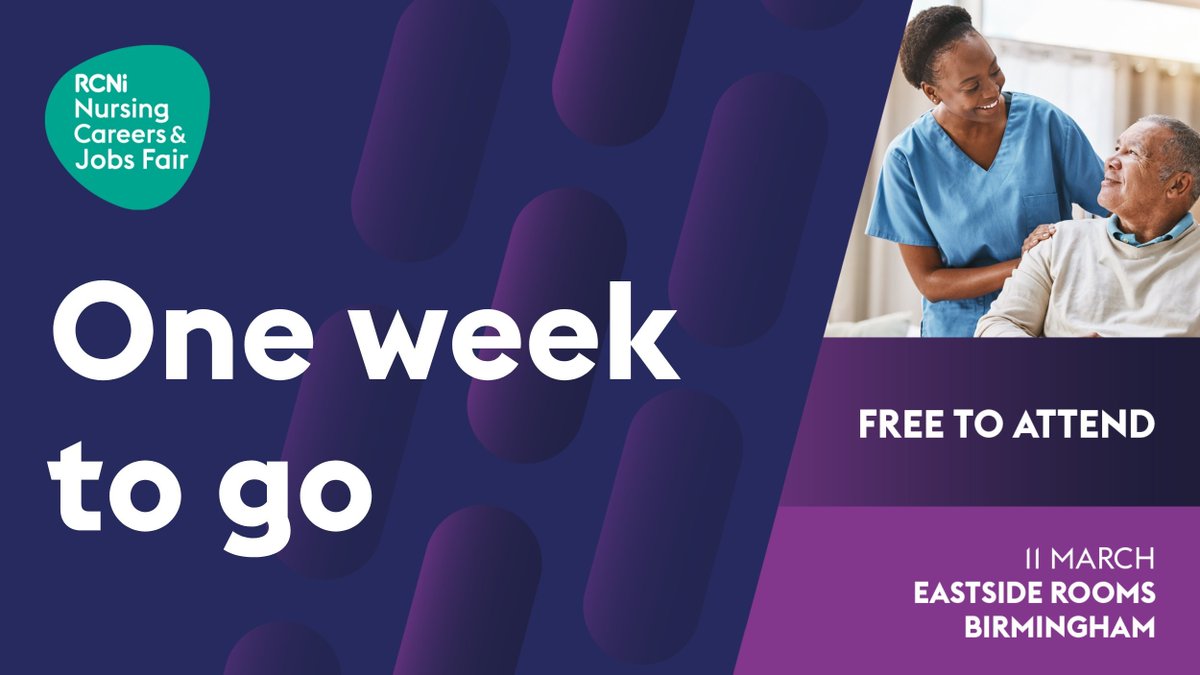 📢Birmingham Nursing Careers &amp; Jobs Fair

Free to attend &amp; will offer students the opportunity to speak to nurse employers actively recruiting on the day!

CPD accredited seminars &amp; career advice all day🌟

🗓️11 Mar, 9:30-16:00, Eastside Rooms 
👉rb.gy/wfuz49