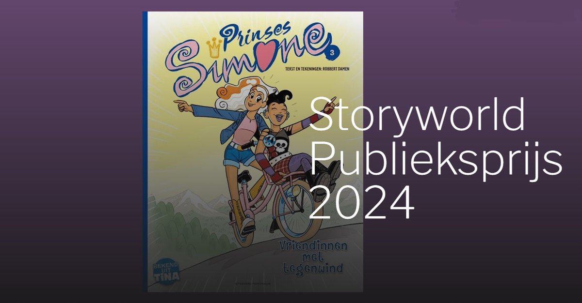 'Onze' Prinses Simone gaat voor de <a href="/Storyworld_nl/">Storyworld_nl</a>  Publieksprijs! ​Deze prijs gaat naar het stripboek dat voor 7 maart de meeste stemmen krijgt, dus stem mee en geef Prinses Simone en maker Robbert Damen een extra kroontje! platform.forum.nl/nl/robbert-dam…