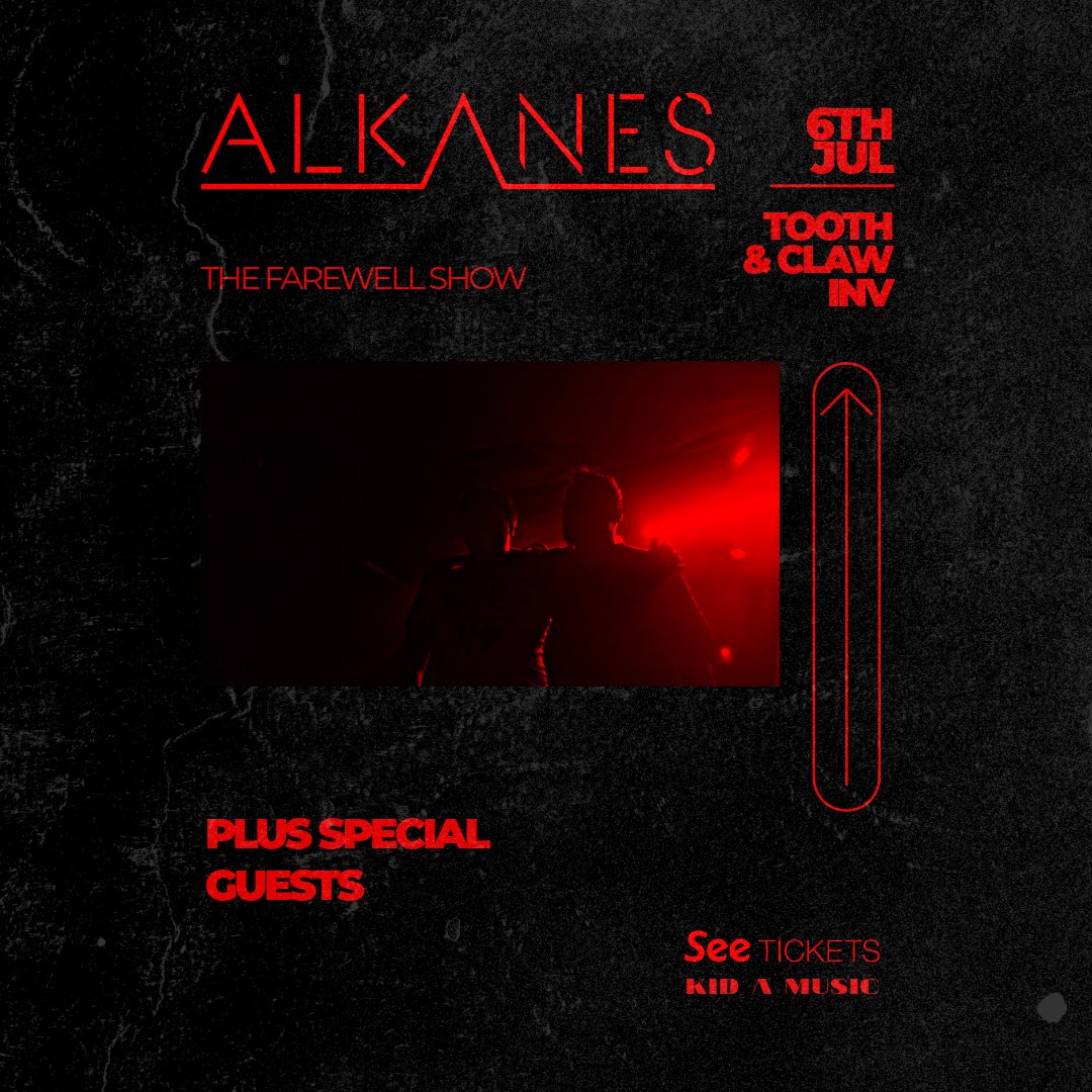 Announcement 🥀

One last time this summer. Tickets on sale Friday. 

Alkanes forever x